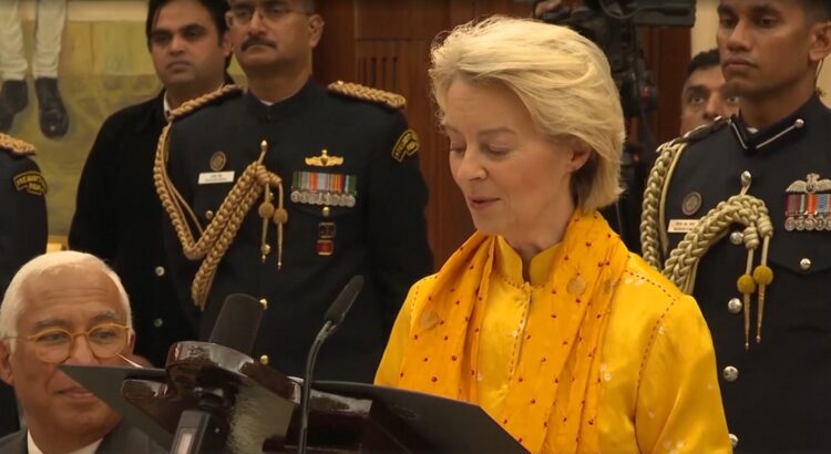 Von der Leyen sitúa a la tecnología en el centro del acuerdo entre la UE e India