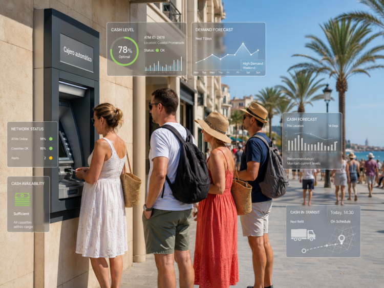 Turismo y movilidad elevan la presión sobre la red de cajeros de la banca